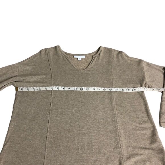 Pure J Jill Sweater Women Petite M Brown Tranquility Fleece Pullover Comfort - Picture 12 of 14